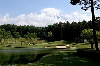 富士山の見えるゴルフ場